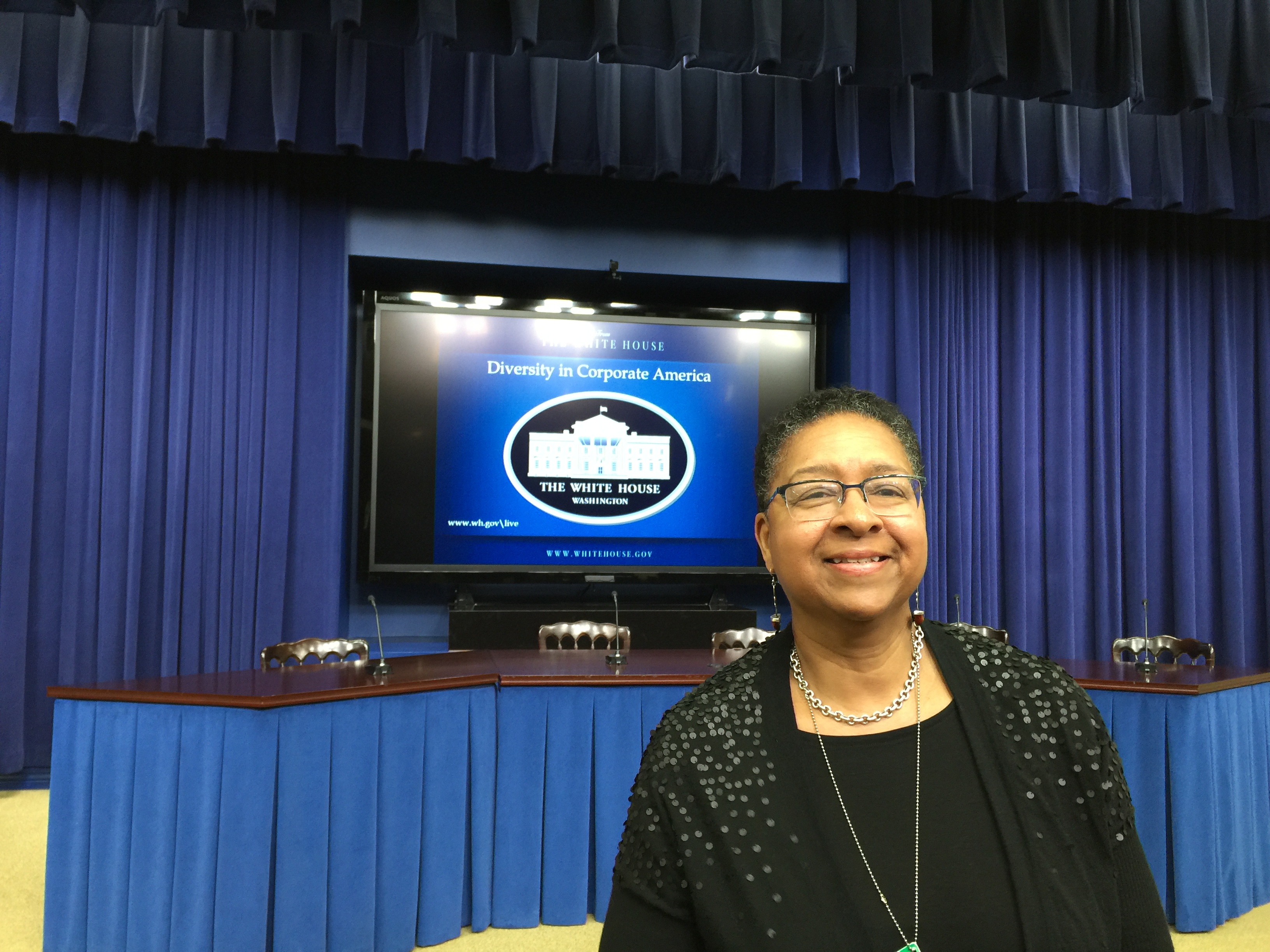 Kelley Chunn at the White House Conversation on Corporate Diversity.